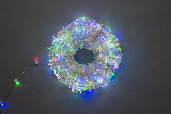 LED-LP-15СМ-100M-12V-M  Светодиодная гирлянда клип-лайт мульти LED, БЕЗ КОЛПАЧКА. Neo-Neon фото 1