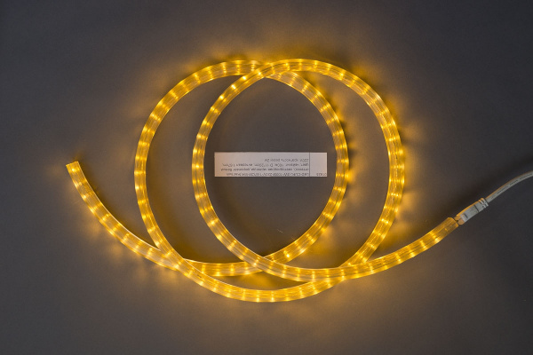 LED-CUFL-3W-100M-220V-1.67CM-W4 LED дюралайт чейзинг, белый(желтый оттенок), 11*20мм кратность 2м фото 1