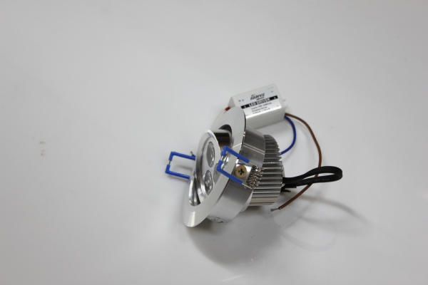 G-TH103-6300K,LEDсвет.встр.повор.круг 3LED CREE/1W фото 5