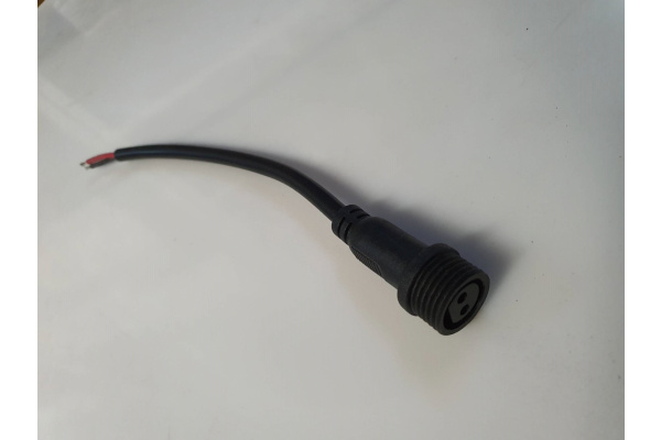 Коннектор к гирлян. и бахром.24V LED-PLR/PLS/RPLR-160 (НОВЫЙ КОННЕКТОР)  подкл/ к БП, цв. черн. фото 1