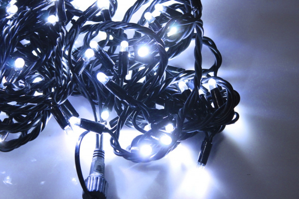 LED-PLR-100-10M-24V-W/BL-W/O, белая/черный провод, соединяемая (без шнура) 24В (НОВЫЙ КОННЕКТОР) фото 2