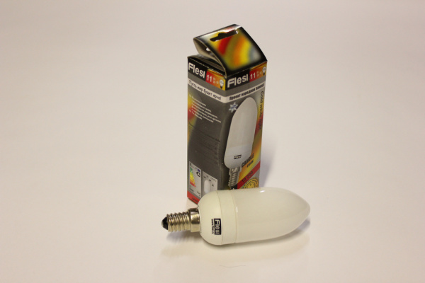 Flesi candle 11W  220V E14 4100K свеча 110х38АКЦИЯ фото 2