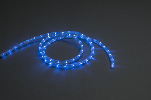 LED-СDL-2W-100M-220V-3.33CM-B V2 Светодиодная гирлянда дюралайт фиксинг, синие светодиоды, 11,5мм, 3 фото 2