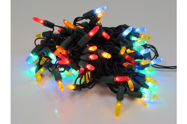 LED-PL-M5-4-220V-20-RYOBG Светодиодная гирлянда, 10м, 220V, мульти LED/насадка Капсула 2,5*0,7см фото 2