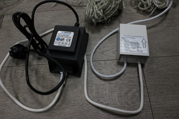 LED-PL-WF-960-5M-24V-B Светодиодный дождь Водопад синий. Гирлянда 5м, 960 LED, 24V. Neo-Neon фото 5