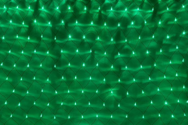 LED-XG-540-2*4M-230V Световая Гирлянда Сеть 2*4м, зеленые LED/черный провод/контроллер. Flesi фото 1