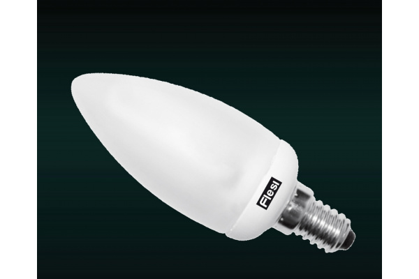Flesi candle 9W CTF E14 4100K  98х38 св.вит.мат.АК фото 1