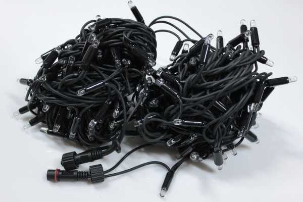 LED-PLR-192-20M-24V-WW/BL-W/O цвет бел. тепл/черн. провод, соед. (без шнура)24В(Новый коннектор) фото 2
