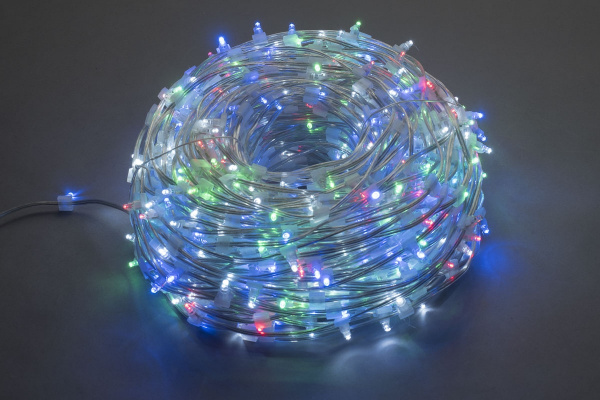 LED-LP-15СМ-100M-12V-M  Светодиодная гирлянда клип-лайт мульти LED, БЕЗ КОЛПАЧКА. Neo-Neon фото 2