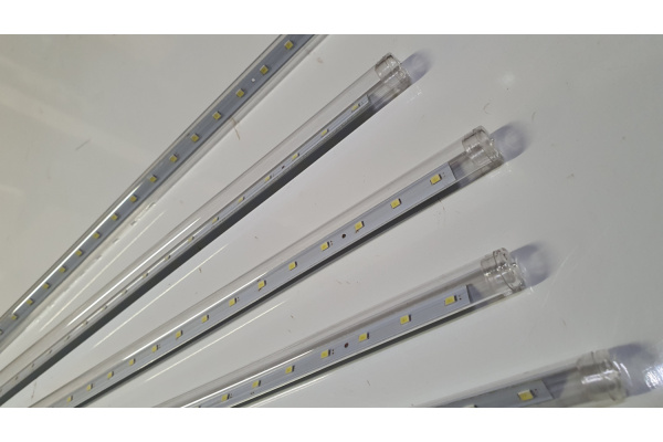 Сосульки Трубки D12mm, 10шт 0,5М Бел. LED-PLM-SNOW-540SMD-0.5*4.5M-10-12V-W  не соединяемая фото 3