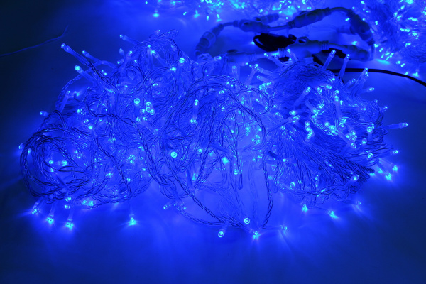 LED-PLS-200*5-20M*5-24V-B/С LED гирлянда Спайдер 5*20м, 24V, синие LED/прозрачный провод. Neo-Neon фото 2